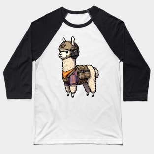 Tactical Alpaca Adventure Tee: Where Whimsy Meets Command Baseball T-Shirt